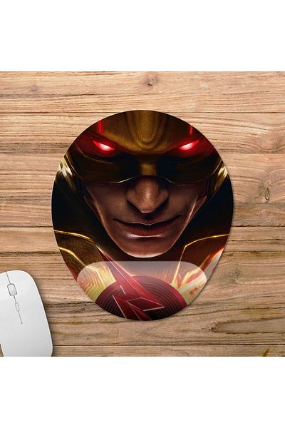 Pixxa موديل لوحة الماوس The Flash (2023) مع مسند للمعصم - 2 بيضاوي