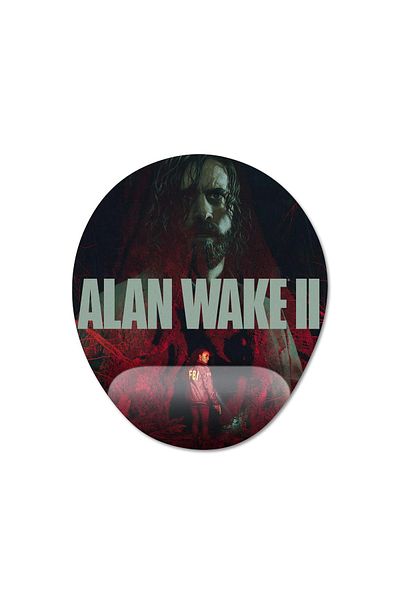 Pixxa نموذج لوحة الماوس Alan Wake 2 مع مسند للمعصم - 1 بيضاوي