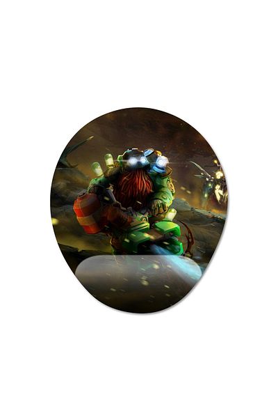 Pixxa موديل لوحة ماوس مدعومة للمعصم Deep Rock Galactic - 5 بيضاوي