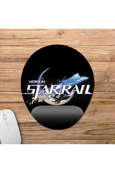 Pixxa Honkai: موديل لوحة ماوس مدعومة للمعصم من Star Rail - 6 بيضاوي
