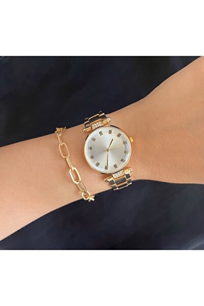 CLUPPOLOON Metal sade zarif kadın kol saati BİLEKLİK