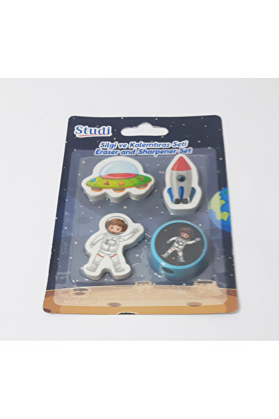 renkli çiçekler Набір гумки та точилки для олівців