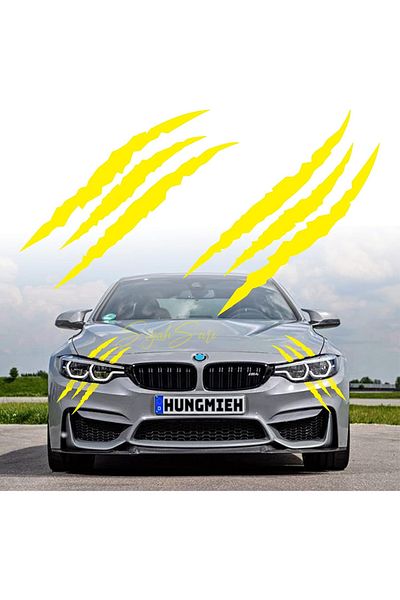 S&S HEDİYELİK EŞYA Monster Claw Car Vehicle Auto Sticker Sticker Foil