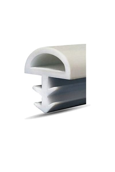 ARON (30 METERS) WHITE D TYPE GASKET (MIDDLE) AMERICAN PANEL DOOR SEAL WITH NAILS