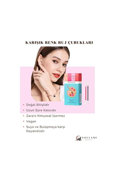 Genel Markalar Karışık Renk Ruj Çubukları Tattoo Lipstick karışık
