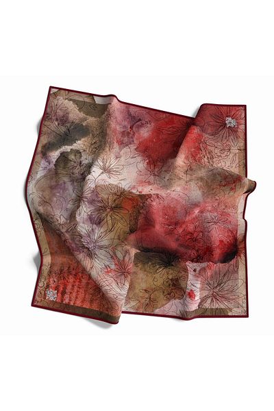 Levidor Eșarfă din poliester din twill pentru femei İ15861