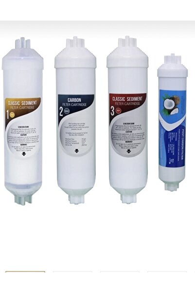 FİLTEK 4lü Inline Su Arıtma Cihazı Filtresi