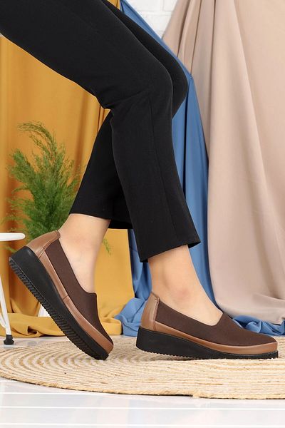 AYAKKABIMOOD Shoesmood Y 509 Special Heel Gel Mink Casual Shoes