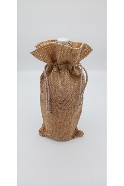 İSTANBUL SANDALET 6 قطع 15 × 33 سم 0.75-1 لتر كيس من الجوت الطبيعي هدية زجاجة...