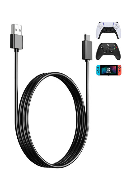 SFL Product PS5 Oyun Kolu Şarj Kablosu/Xbox Series X-S/Nintendo Switch için Uyumlu Type-C Şarj kablosu USB C