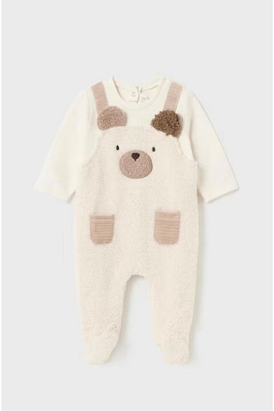 MAYORAL Teddy Bear Newborn Jumpsuit