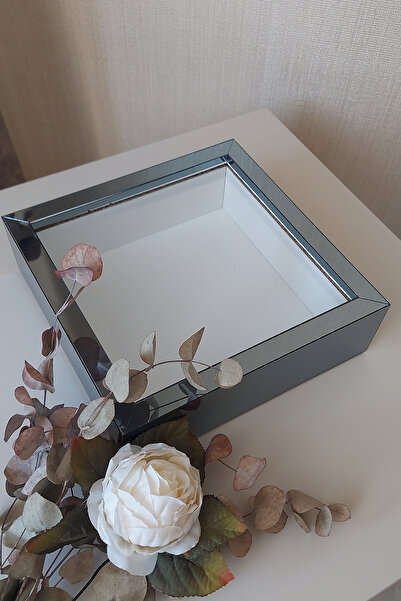 Verda Çerçeve 25x25 Cm Smoked Deep Memory Frame-6 Cm Depth Memory Frame Rose Box! Hkm Comerț