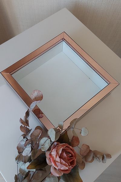 Verda Çerçeve 25x25 Cm Rosegold Deep Memory Frame-6 Cm Depth Memory Frame Rose Box!Hkm Commerce