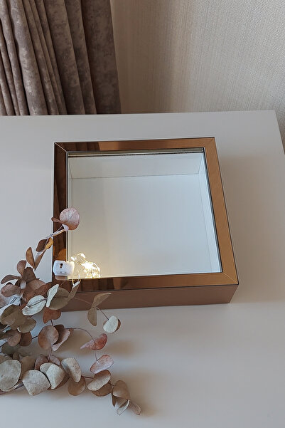 Verda Çerçeve 25x25 CM Ledli İsimsiz Derin Gül Çerçevesi! Gül Kutusu! HKMTicaret