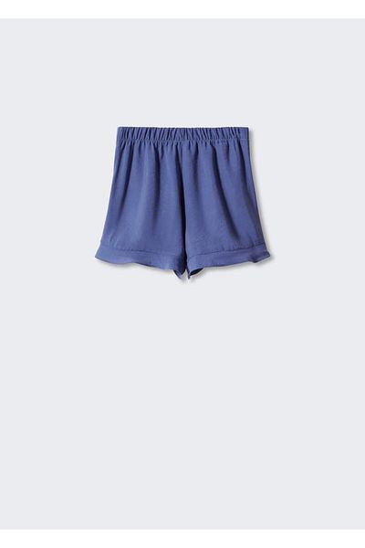 MANGO Kids Pantaloni scurți albaștri pentru copii