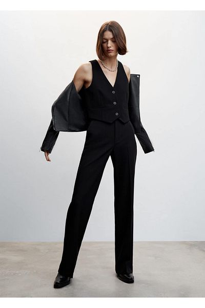 MANGO Woman Buttoned Suit Vest