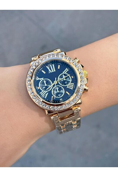 Bimodabu Roman Numeral Zircon Stone Women's Wristwatch