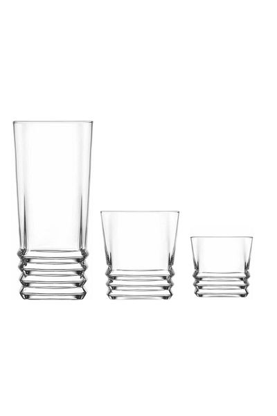 LAV Elegant Water Glass Dowry Set Soft Drink Glass Set 36 Pieces