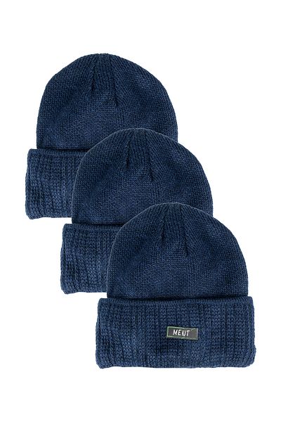 Line Smart Ανδρικό χειμερινό μπερέ 3 τεμαχίων Navy Blue