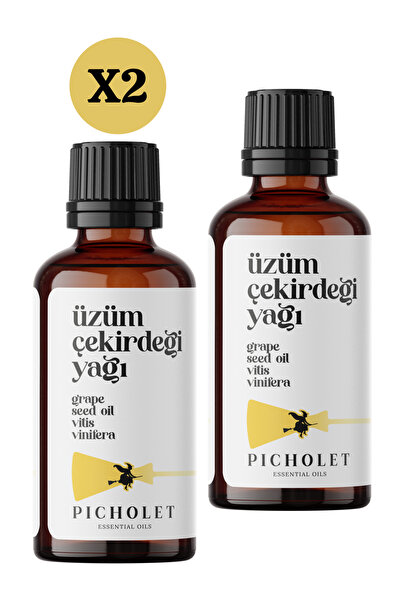 Picholet Soğuk Sıkım Üzüm Çekirdeği Yağı  Saf ( Pure Grapeseed Oil ) X2 Adet