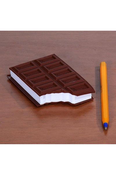 Yetkin Home Sweet Chocolate Shaped Fun Note Holder Notebook