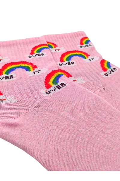 Bonapart Unisex Pink Over It College Κάλτσες