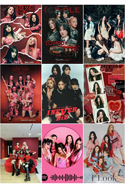 owl bag KPOP- (G) I-DLE trupa de muzică 2 set de cărți foto din seria special...