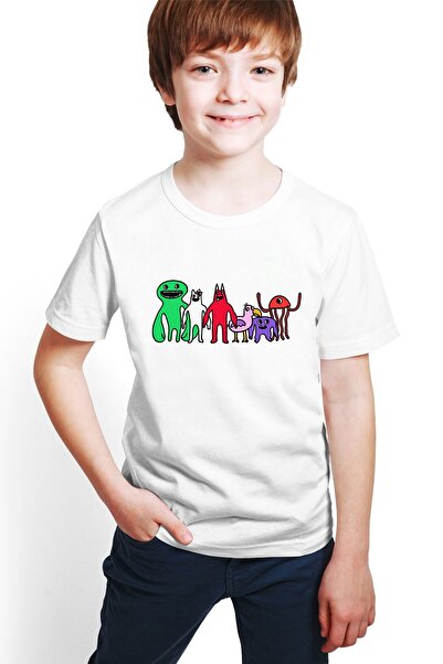 hilon Tricou pentru copii unisex imprimat Garten of Banban H02