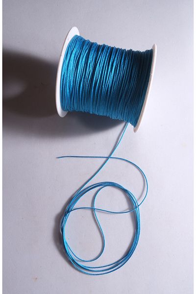 Eskişehir hobi sanat 0.8 mm 50 METER TURQUOISE BLUE Color Parachute Rope Macrame Bracelet rope Necklace Jewelry Design rope