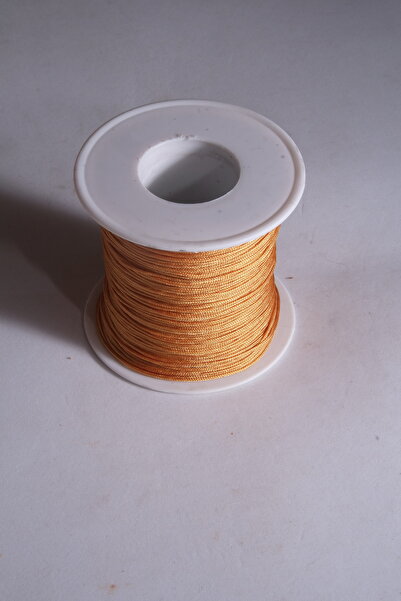 Eskişehir hobi sanat 0,8 mm 50 ΜΕΤΡΑ ΧΡΥΣΟ ΚΙΤΡΙΝΟ ΧΡΥΣΟ Χρώμα Λεπτό Σχοινί Αλεξίπτωτου Μακραμέ Σχοινί Βραχιόλι Κολιέ Κοσμήματα Σχεδιασμός Σχοινί