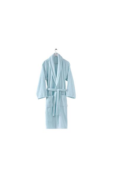 Menderes Home Cotton Collection Bukle Μικρό Μπουρνούζι Απλό Μέντα