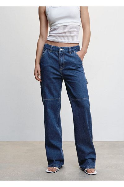 MANGO Woman Carpenter Cargo Jean