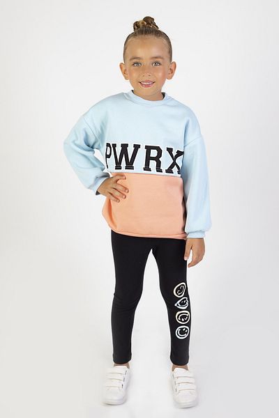 Harika KIDS Κοριτσίστικο ύφασμα με τρία νήματα πάχους εμπριμέ πλεκτό Basic Bottom Top Σετ 6-9 yai