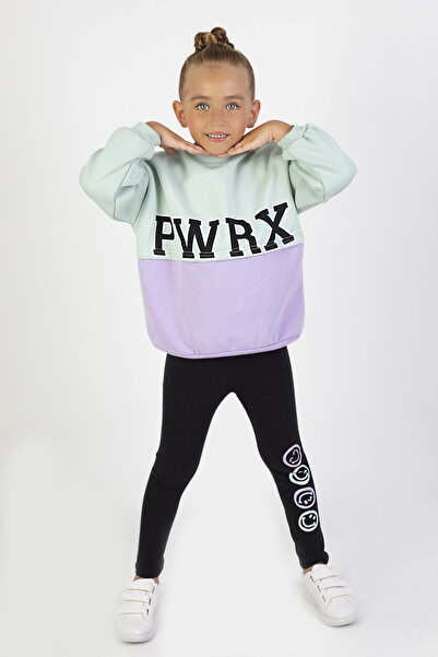 Harika KIDS Κοριτσίστικο ύφασμα με τρία νήματα πάχους εμπριμέ πλεκτό Basic Bottom Top Σετ 6-9 yai