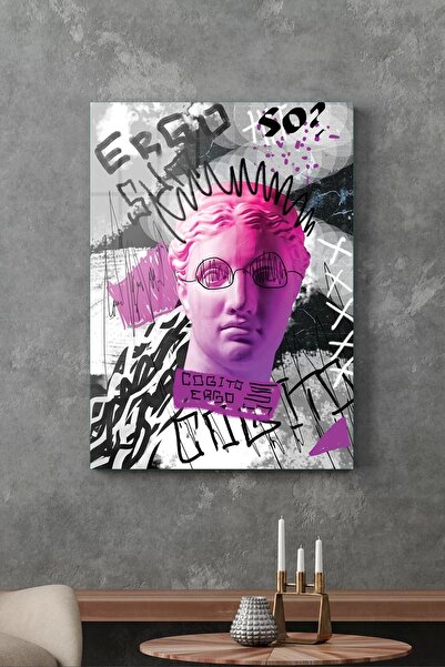 Decovetro Masă din sticlă Modern Pop Art Ergo