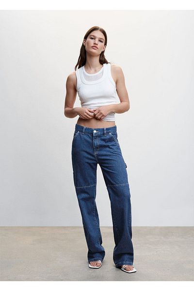 MANGO Woman Carpenter Cargo Jean