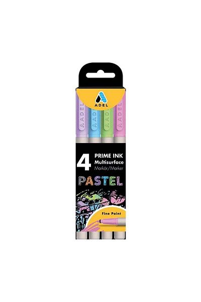 Adel Prime Ink Multisurface 4-pack Marker Pastel