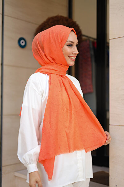 shalby Μπαμπού Crash Shawl Πορτοκαλί