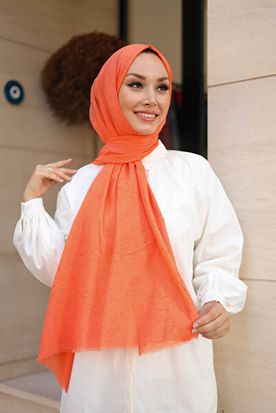 shalby Μπαμπού Crash Shawl Πορτοκαλί