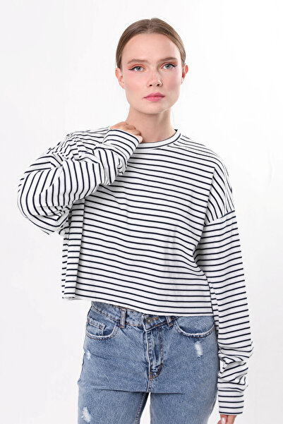 Owut Collection Bluză cu mânecă lungă în dungi