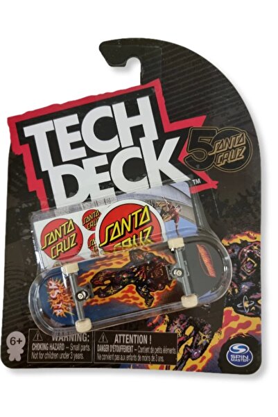 Spinmaster لوح تزلج Tech Deck Finger Skateboard عبوة واحدة 96 مم - 5 Santa Cr...