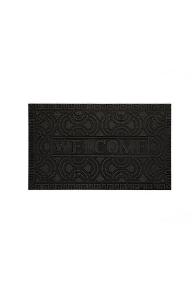 ÇIRPAN EV BLACK WELCOME DOOR FRONT MAT 75X45CM