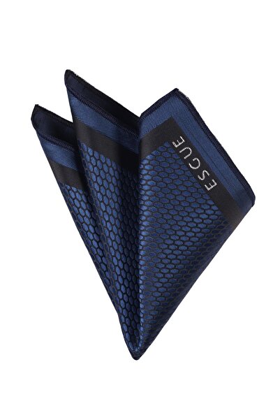 Esgue Синя кишенькова хустинка з візерунком