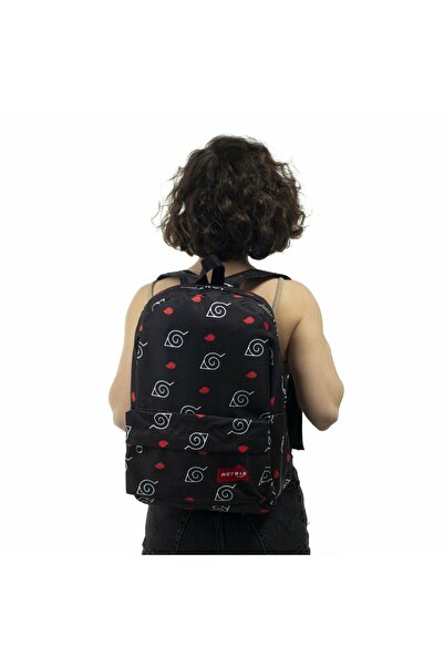 GALAXYBUTIQUE Σχολική τσάντα Naruto Akatsuki Logo με τύπωμα