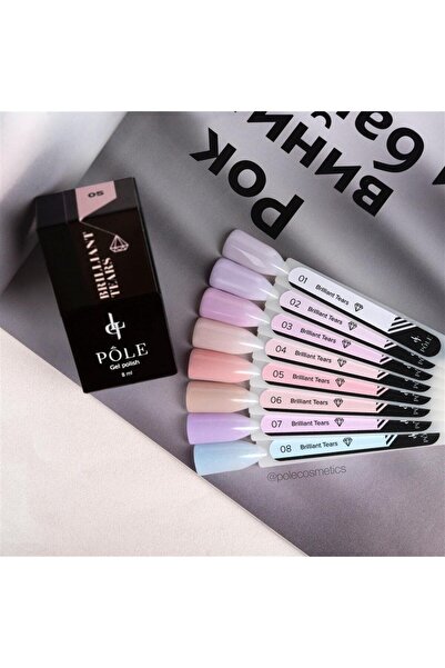 POLE Professional Kalıcı Oje Brilliant Tears Işıltılı 07 Ametist 8 Ml.