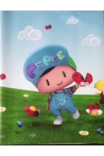 Keskin Colors Hazır Defter Kaplık Büyük Boy [A4] Pepee Baskılı 4 Adet