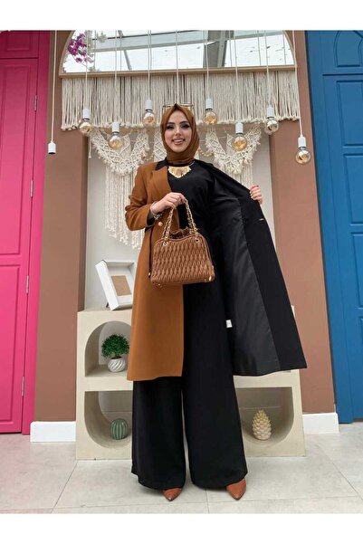 Bym Fashion Μπουφάν Δίχρωμο Με Κουμπωτό Μισό Μήκος Δεμένο 7803 Ταν