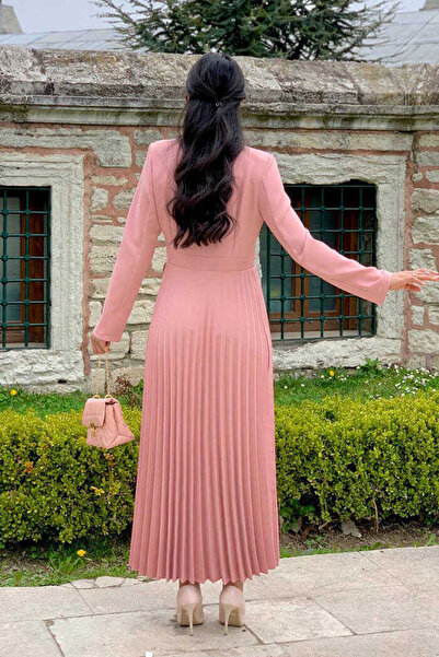 Bym Fashion Φούστα με πτυχωτό φόρεμα 3700 σκόνη