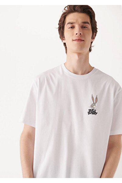 Mavi Bugs bunny Printed blue men's t-shirt - m0610636-620