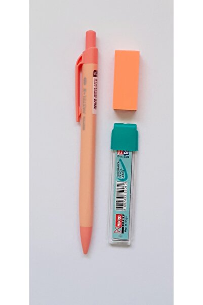 Gıpta قلم متعدد الاستخدامات برأس برتقالي مع هدية ممحاة